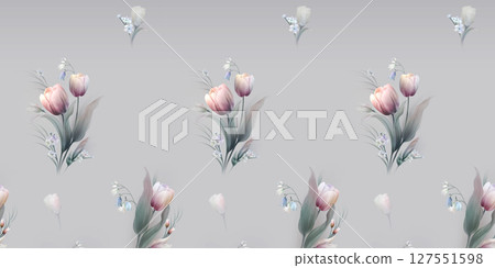 Floral And Geometric Motifs For Design Projects 127551598