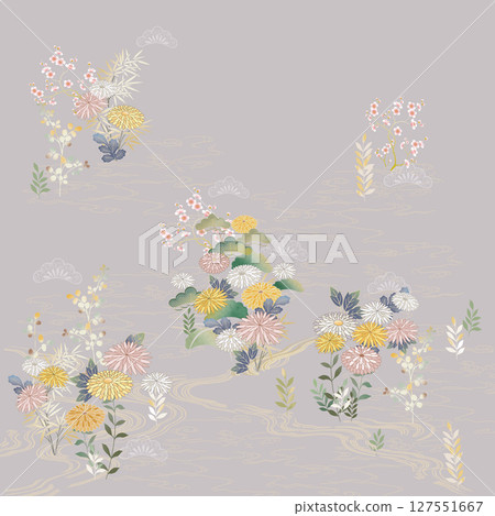 Floral And Geometric Motifs For Design Projects Floral And Geometric Motifs For Design Projects 127551667