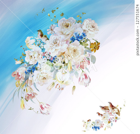 Floral And Geometric Motifs For Design Projects 127551674