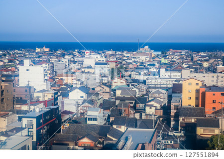 View of Ise Bay from downtown Tsu 127551894