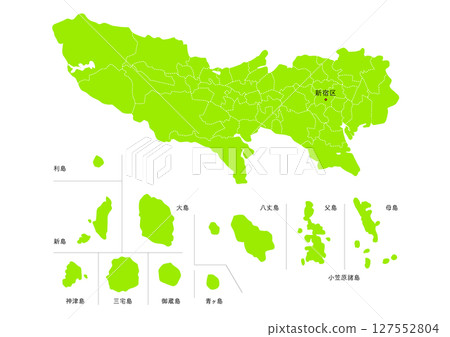 東京行政區劃圖 127552804