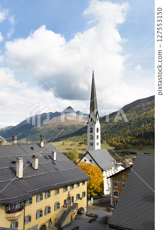 Church of Zuoz Engadine Switzerland 127553150