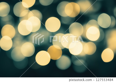 Colorful Holiday Lights Create a Magical Atmosphere of Celebration and Cheer at Night 127553484