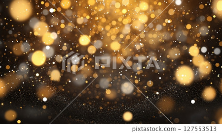 Sparkling Abstract Background With Scattered Glitter Bokeh Creating a Serene Atmosphere 127553513