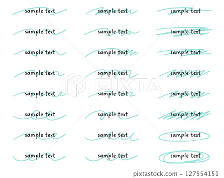 手繪線條向量插圖集。手繪、裝飾、塗鴉、線條藝術 127554151