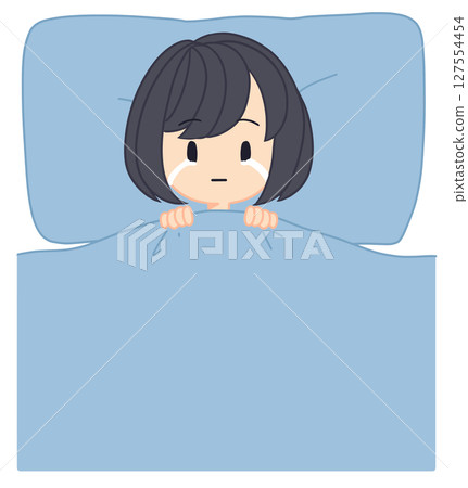 一個因為哭泣而無法入睡的女人 127554454