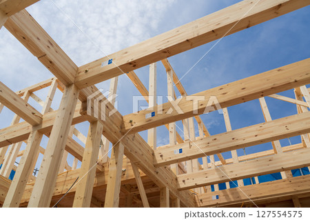 建造一座兩層樓的木屋 127554575