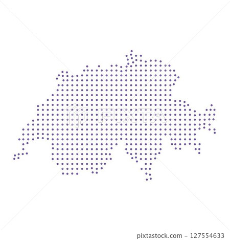 Switzerland map dotted pattern design purple circle Switzerland map dotted pattern design purple circle 127554633