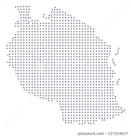 Tanzania map dotted pattern design purple circle Tanzania map dotted pattern design purple circle 127554637