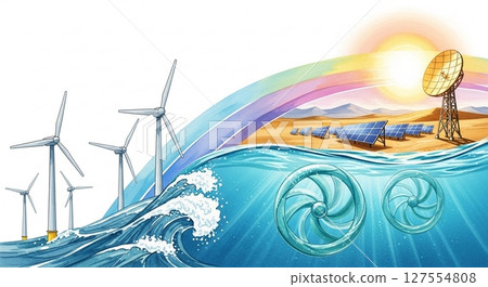 Next-generation renewable energy collage Next-generation renewable energy collage 127554808