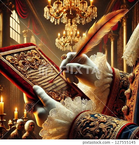 Voting in a Western-style election 127555145