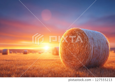 This image, taken in Arkansas, showcases the farmlands of America, highlighting the bountiful farms that produce organic agriculture essential for national sustainability 127555213