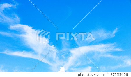 天空中飄揚著翅膀的雲彩 127555406