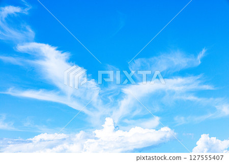 天空中飄揚著翅膀的雲彩 127555407