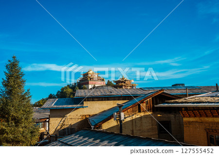 Dafo Temple with Sunset Sky 127555452