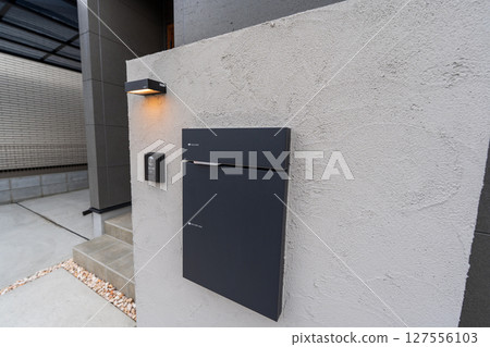 Stylish gatepost 127556103