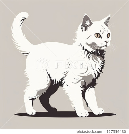 拉邦貓的單色插圖 拉邦貓的單色插圖 127556480