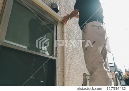 Air conditioner replacement work Air conditioner replacement work 127556482