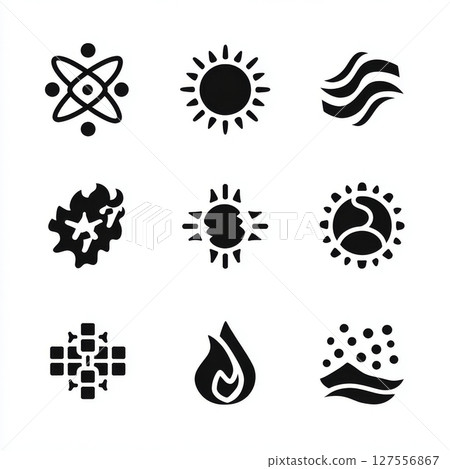 icon, green, thermometer 127556867