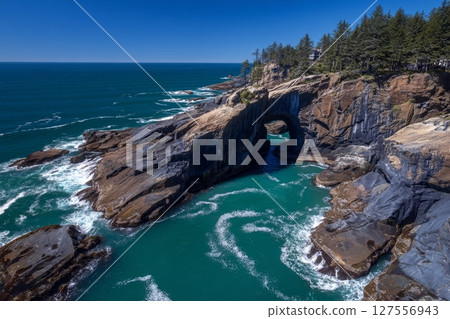 The Grotto Cave is located in Bruce Peninsula National Park, Ontario 127556943