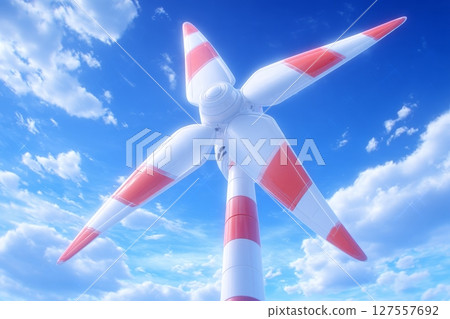 wind power, windmill, cloud 127557692