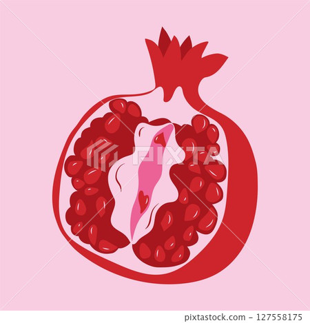 uterus, heart, vector 127558175