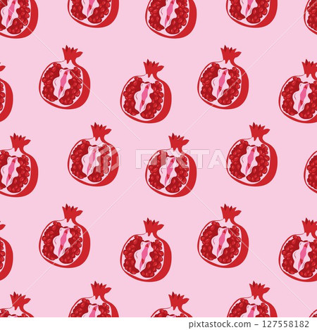 seamless, pattern, heart 127558182