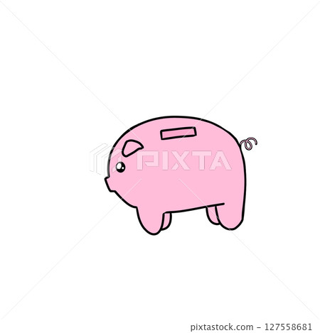 Simple piggy bank piggy bank pig Simple piggy bank piggy bank pig 127558681