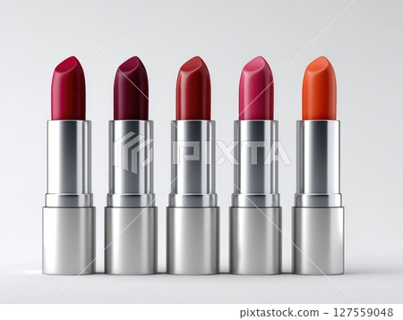 Vibrant Lipsticks in Sleek Silver Tubes 127559048