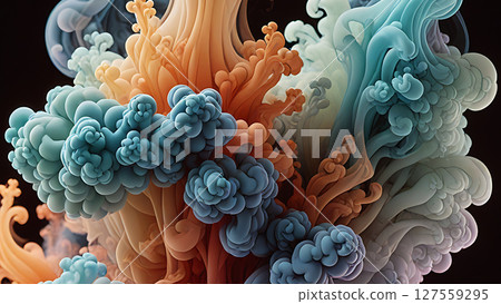 Intertwined Smoke Fractals in Color Drift 127559295