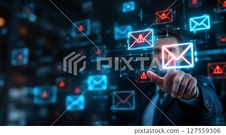 Cybersecurity Alert The Threat of Spam Emails in the Digital Age 127559306