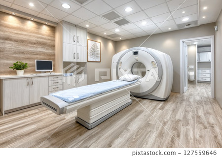 Modern CT Scan Room in Hospital Modern CT Scan Room in Hospital 127559646