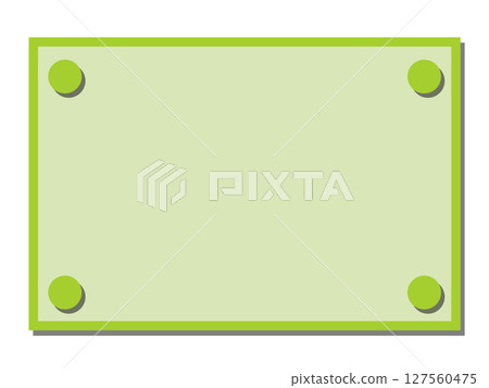 Yellow-green round pin-like corner decoration frame material, simple border Yellow-green round pin-like corner decoration frame material, simple border 127560475