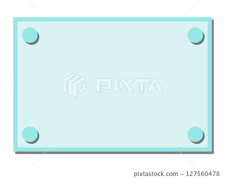 Light blue round pin-like corner decoration frame material, simple border Light blue round pin-like corner decoration frame material, simple border 127560478