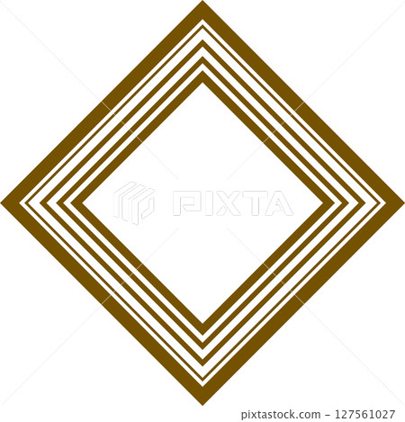 Stylish diamond-shaped frames and frame materials 127561027