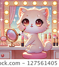Nyancosme - Illustrations of cats putting on makeup 127561405