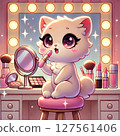 Nyancosme - Illustrations of cats putting on makeup 127561406