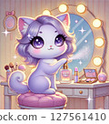 Nyancosme - Illustrations of cats putting on makeup 127561410