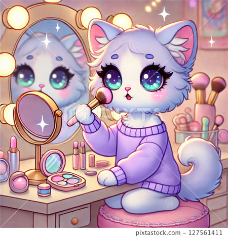 Nyancosme - 貓咪化妝插畫 Nyancosme - 貓咪化妝插畫 127561411