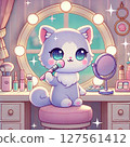 Nyancosme - Illustrations of cats putting on makeup 127561412