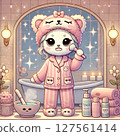 Nyancosme - Illustrations of cats putting on makeup 127561414