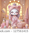 Nyancosme - Illustrations of cats putting on makeup 127561415