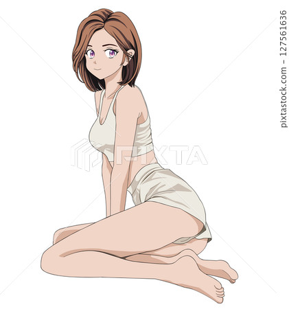 做身體護理的女性 127561636