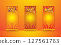 set of flash sale poster design 127561763