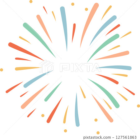 Fireworks background transparent 127561863