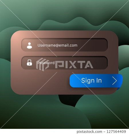 Login Form Interface with Abstract Background Login Form Interface with Abstract Background 127564409