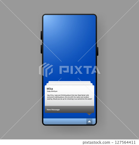 Phone Text Message Coffee Shop Invitation 127564411