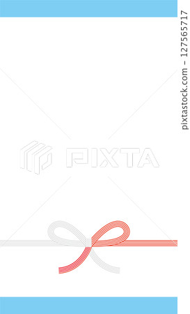 Vector illustration of Mizuhiki Noshi gift wrapping paper background 127565717
