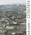Aerial photo of mountains, sea and residential areas, Tokushima Prefecture 127567874