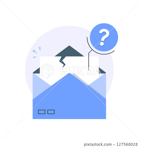 unsubscribe email notification concept,flat design icon vector illustration 127568028